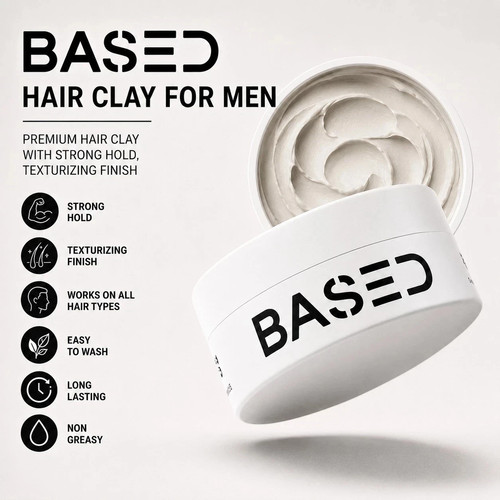 Based hair clay - hair, men